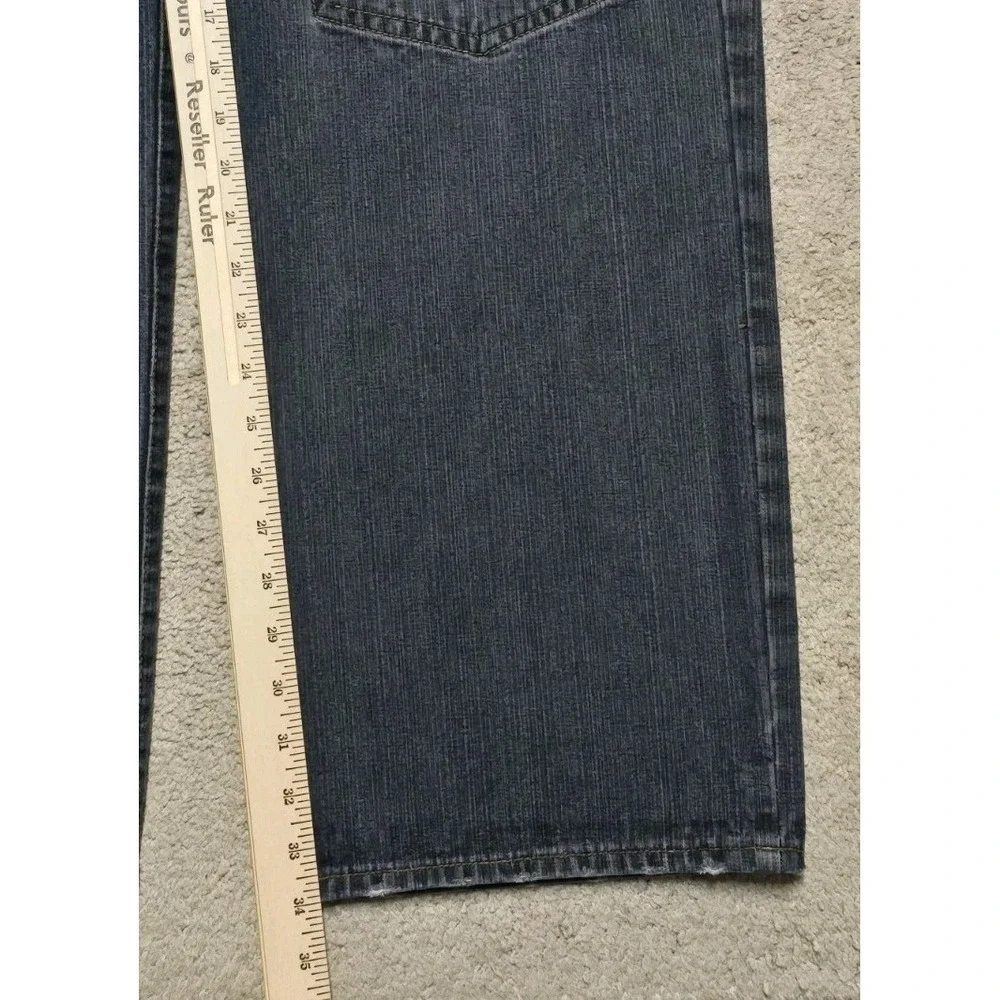 VTG‎ Sean John Baggy Jeans Mens 42x34 8 Pocket Blue Skater Grunge Wide Leg Y2K